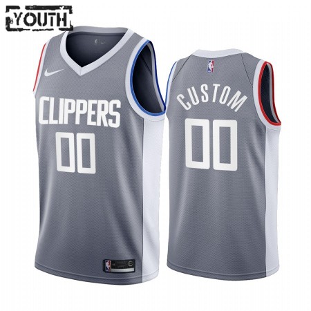 Kinder NBA LA Clippers Trikot Benutzerdefinierte 2020-21 Earned Edition Swingman